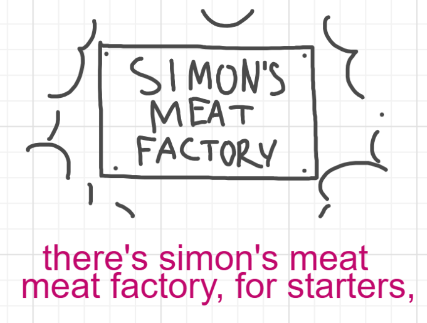 A panel from I've Been Everywhere, Man, episode nine of the Board Boards object show by Furretwalk/WalkingFurret.